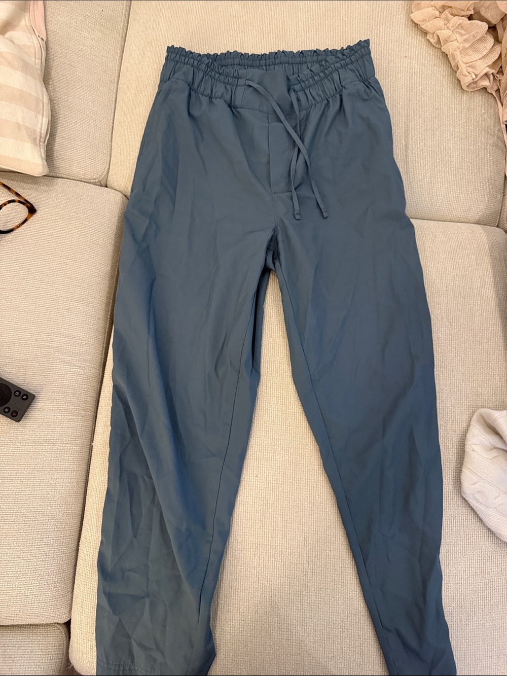 Old Navy Women's Drawstring Track Pants in Slate Blue